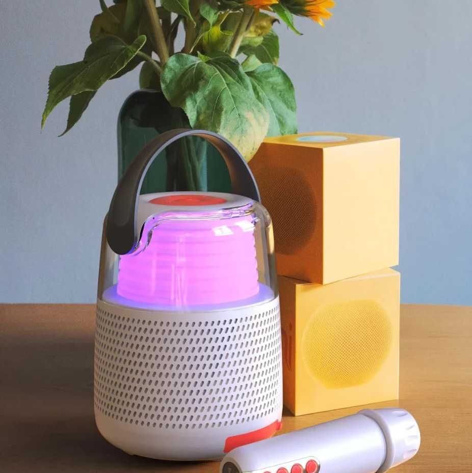 Świecący głośnik bluetooth KARAOKE MOB KS-80 z mikrofonem