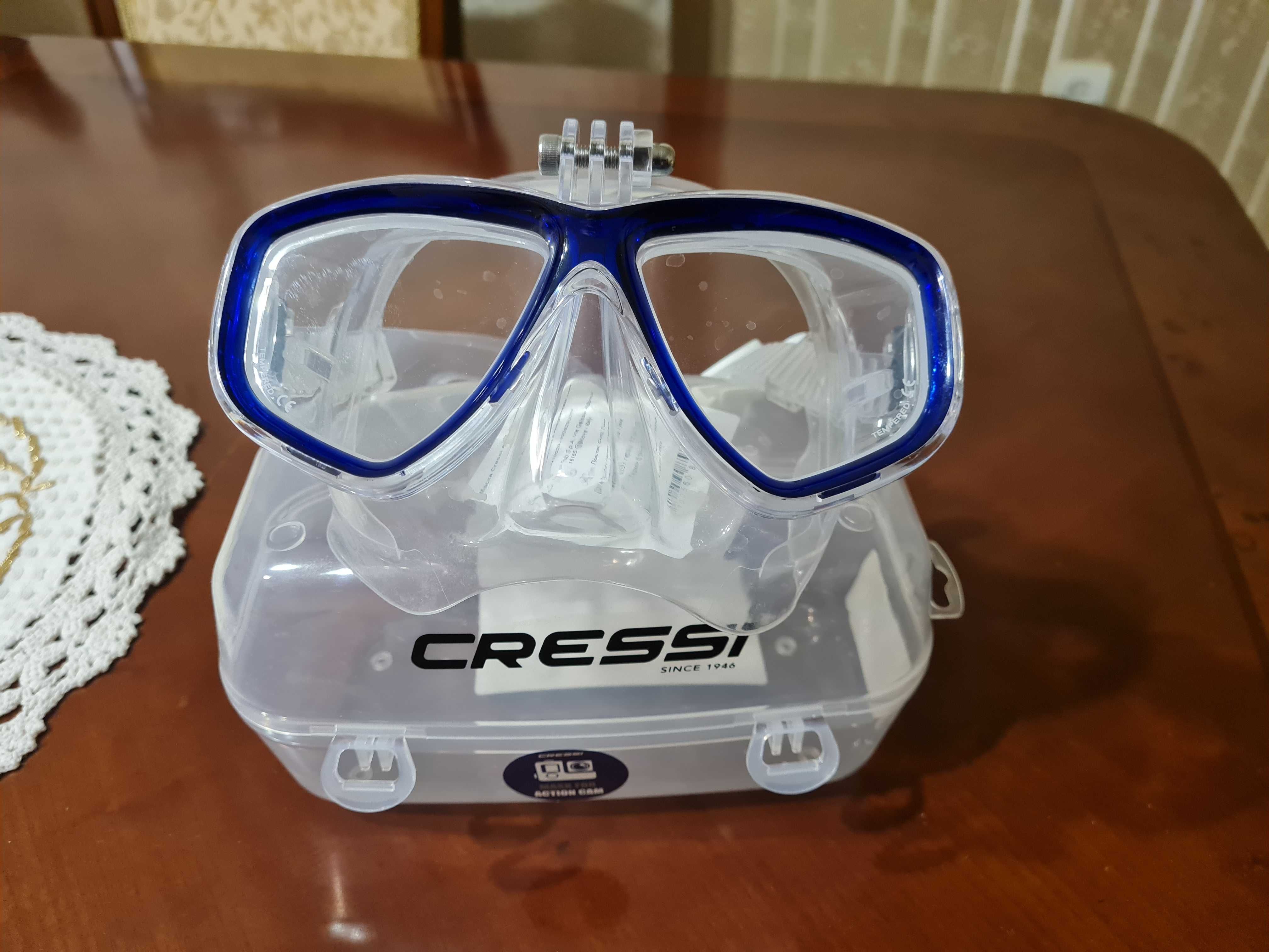 Маска для дайв. Cressi Sub Action/Tusa Freedom Elite/трубка Cressi Tao