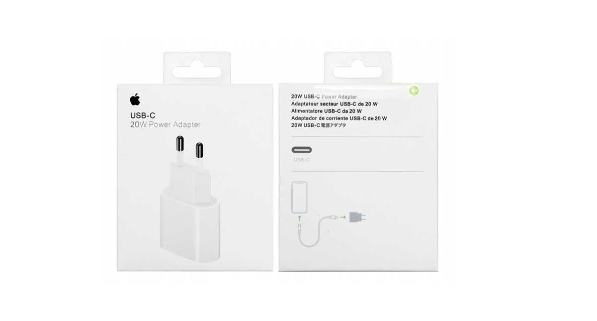 Apple Zasilacz 20W + Kabel Apple Lighting 1M USB-C / ORYGINAL