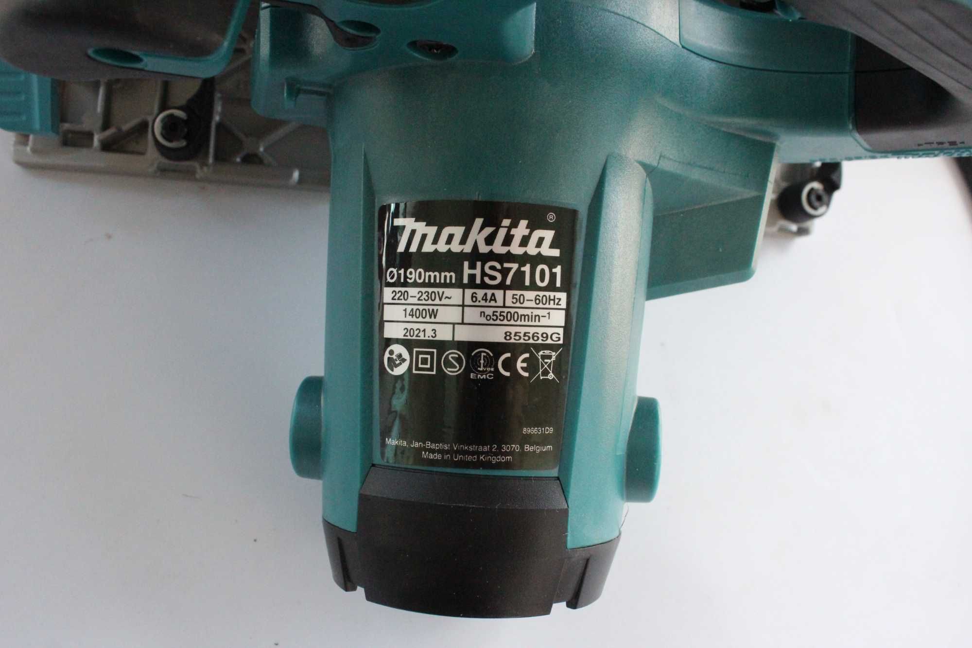 Профессиональная циркулярная пила Makita HS7101+кейс+2 диска.Оригинал