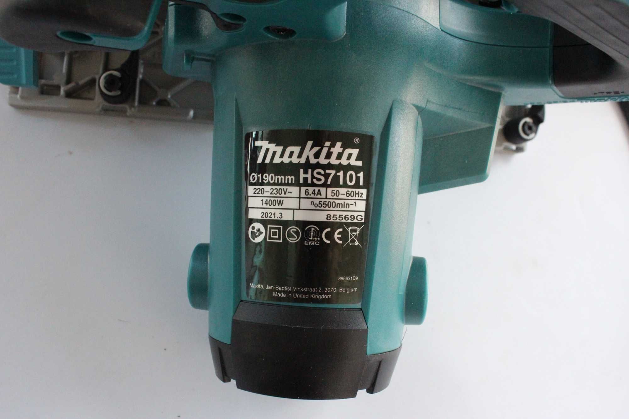 Профессиональная циркулярная пила Makita HS7101+кейс+2 диска.Оригинал