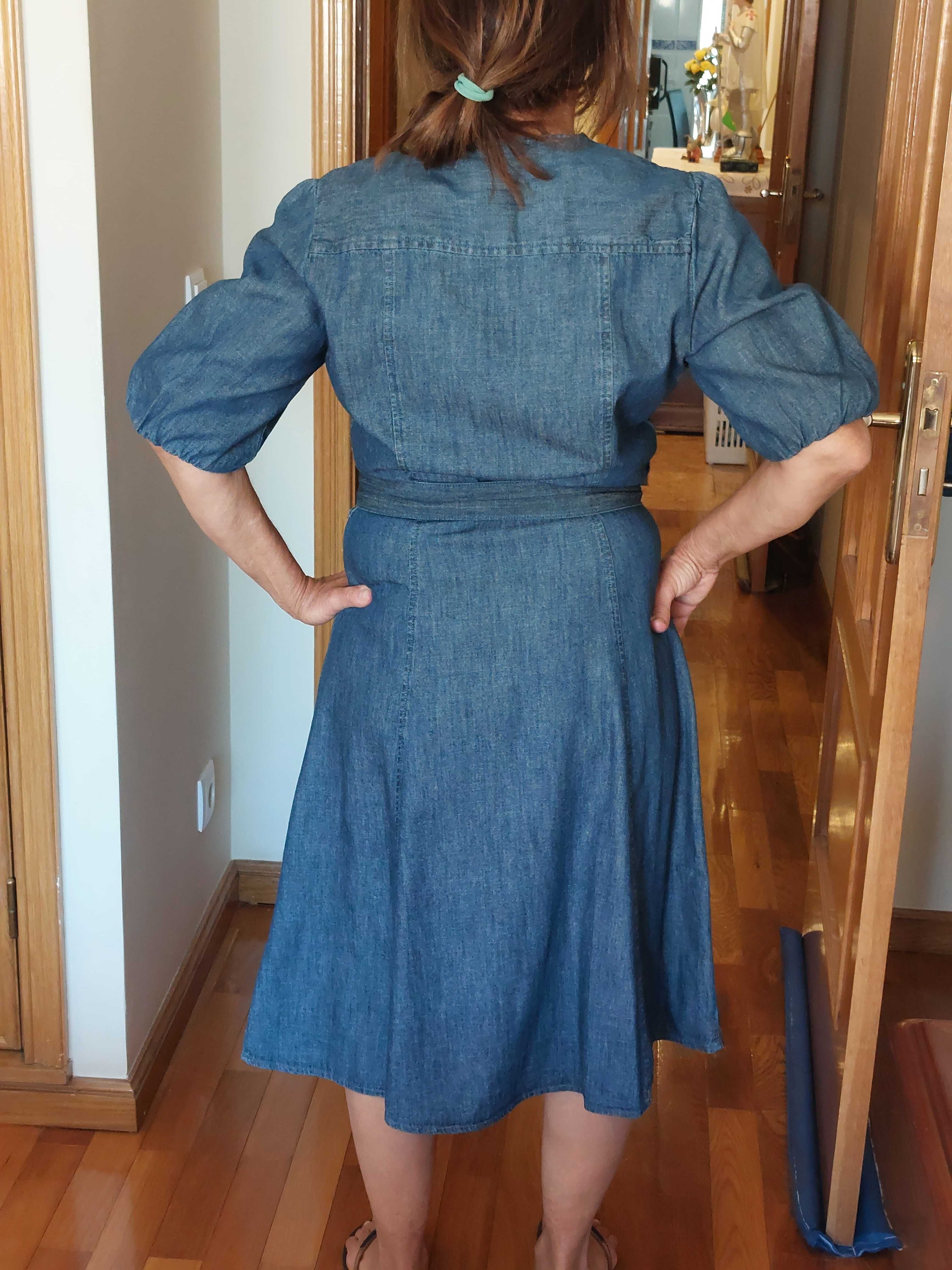 vestido ganga C&A