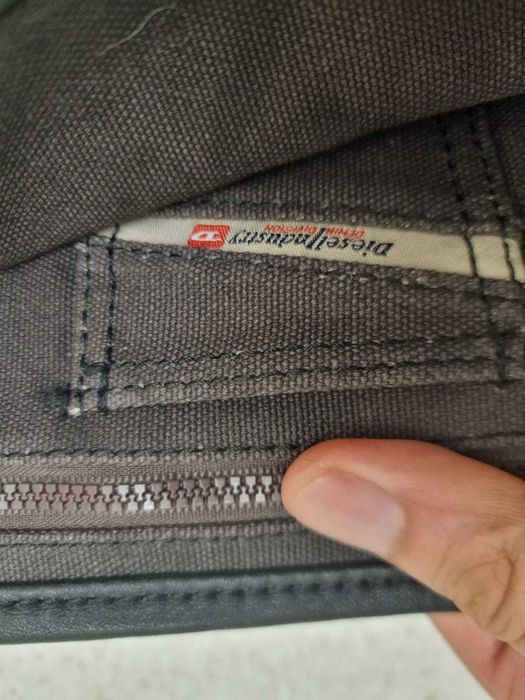 Оригінальний клатч DIESEL • Шкіра + текстиль • Новий з біркою