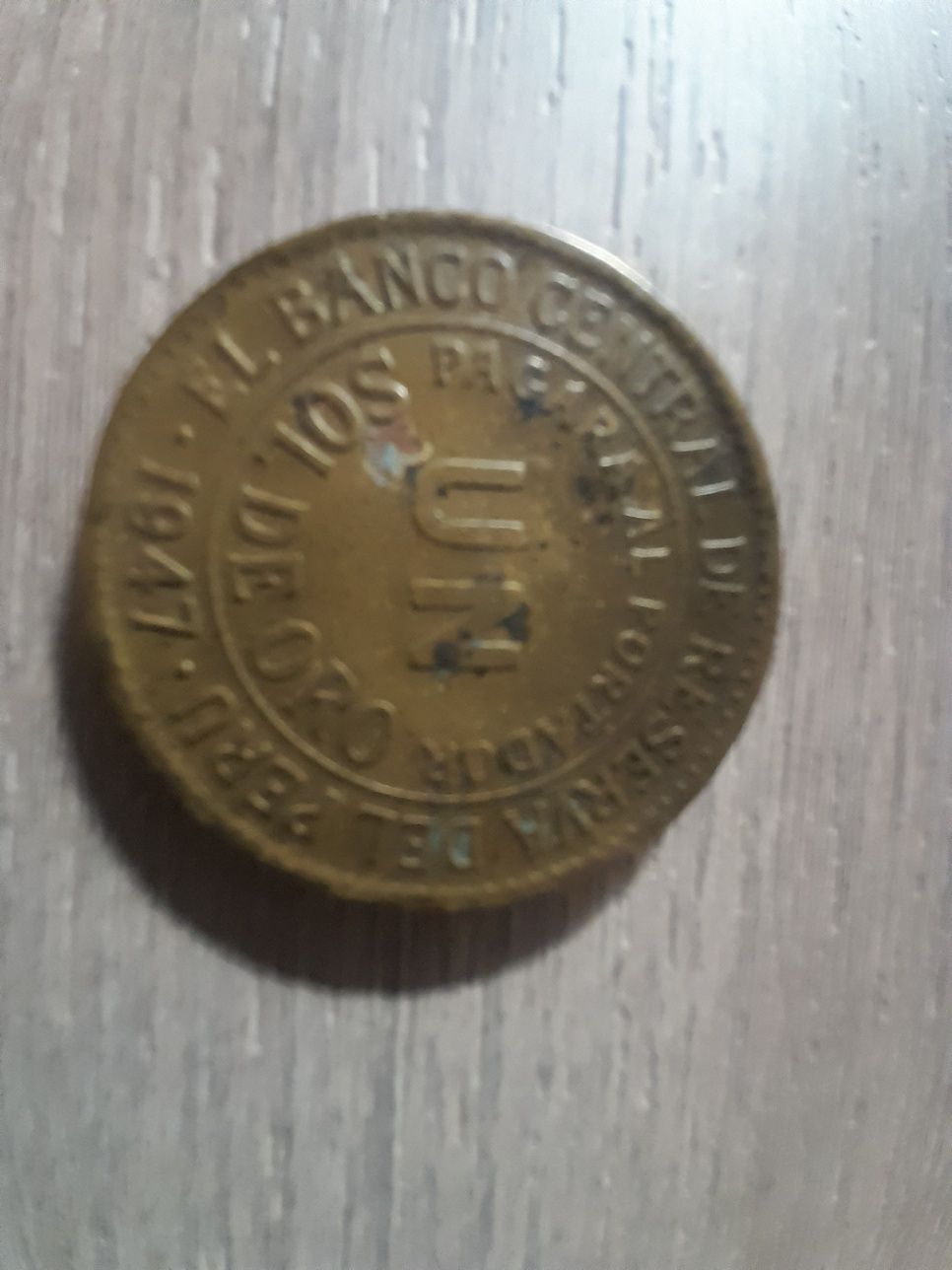 Stara moneta Peru 1 Sol  De Oro 1974r