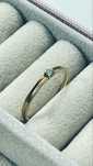 Anel de ouro 18k com 1 diamante