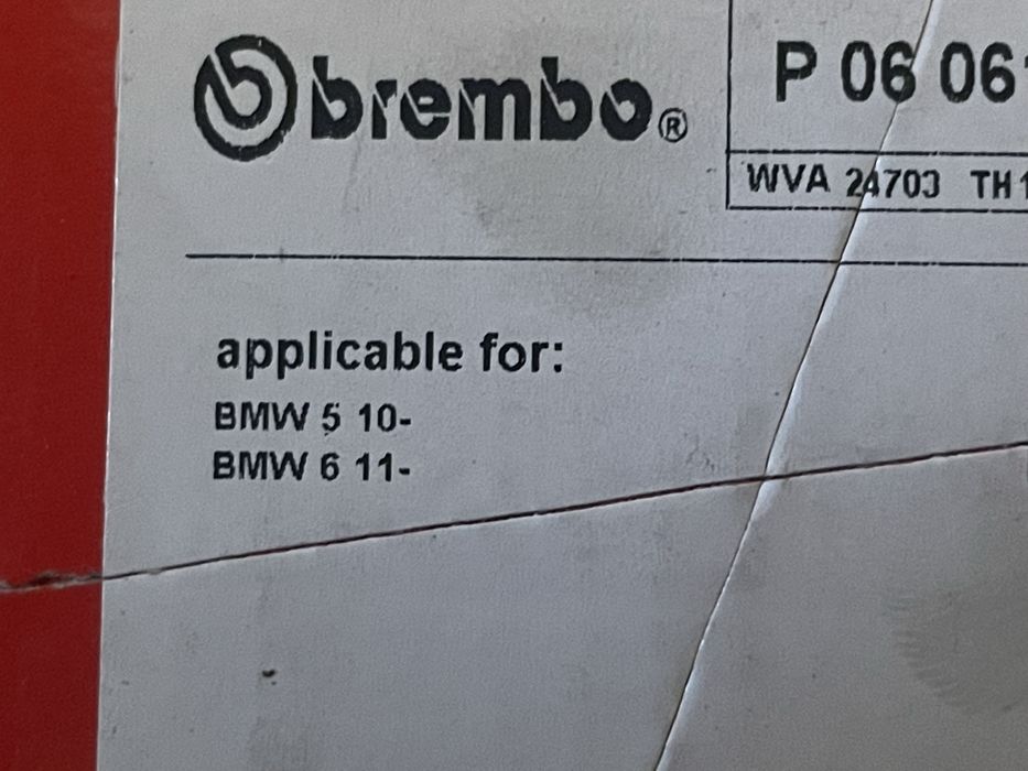 BMW 5/6 - Pastilhas travão (eixo traseiro)