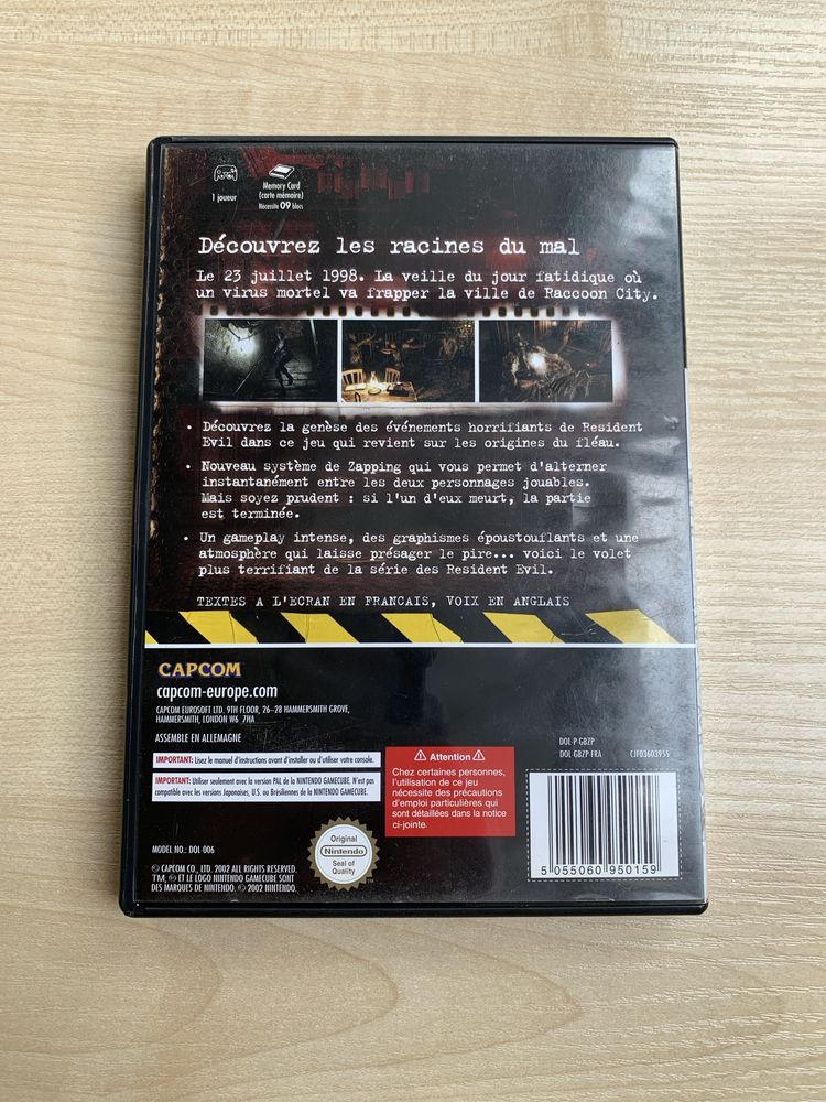 Resident Evil Zero GameCube