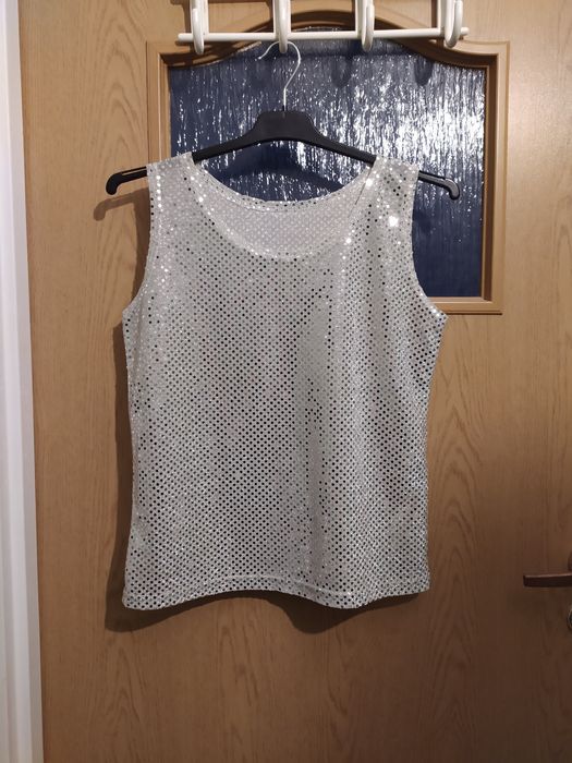 Top damski błyszczący r.M