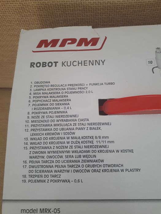 Robot kuchenny, nieużywany