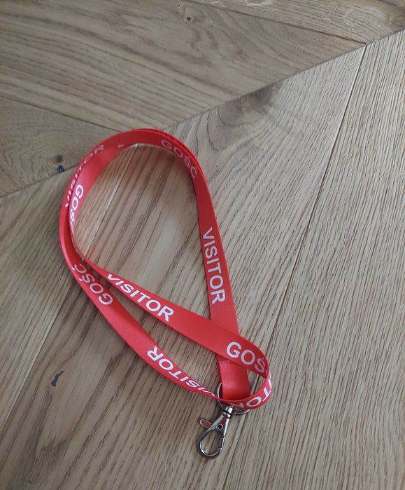 Smycz na klucze/ do kluczy czerwona Gość