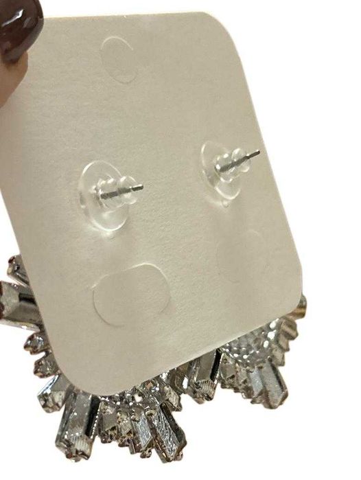Kolczyki Ozdobne Duże Eleganckie Imprezowe Srebrne kod 2543