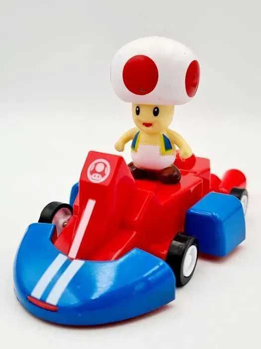 Figurka Luigi grzybek + pojazdy Mario nowa zabawka