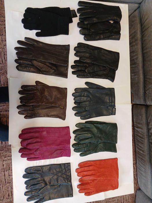 Рукавички шкіряні, замшеві та шерстяні чоловічі та жіночі