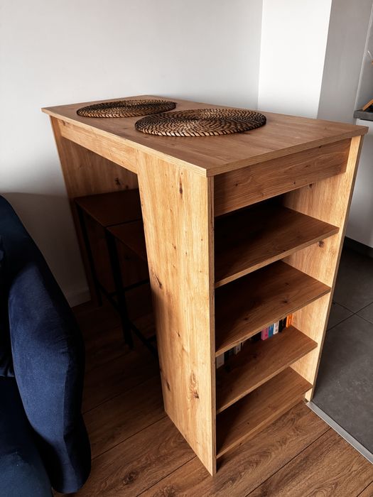 Stolik kuchenny barowy + hokery