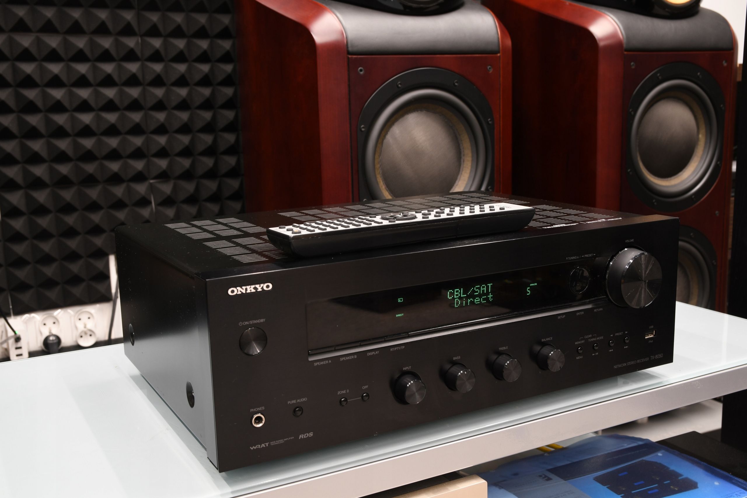 amplituner sieciowy wzmacniacz stereo Onkyo TX-8050 + pilot