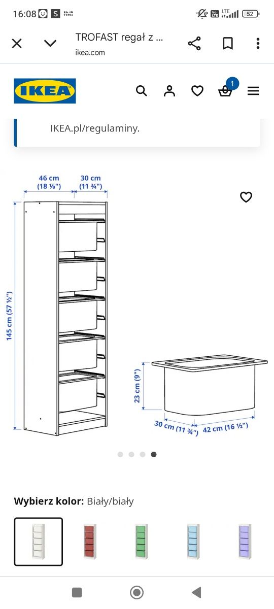 Regał Trofast Ikea