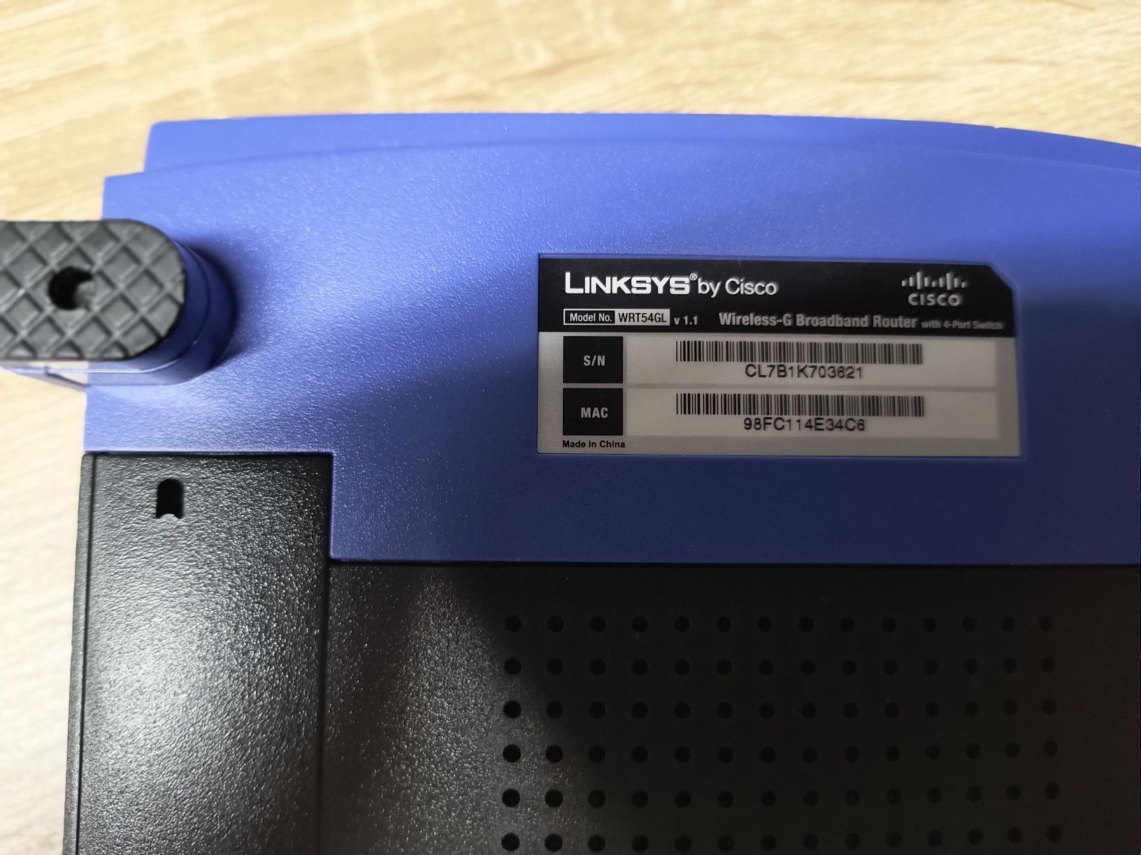 Router wifi Cisco Linksys WRT 54GL