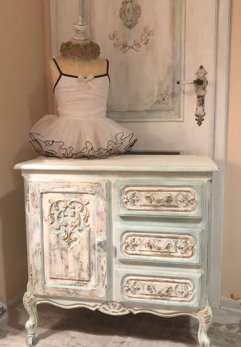Komoda szafka Shabby chic ludwikowska CUDO