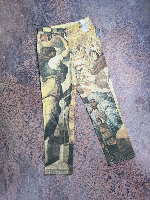 Джинси в стилі Supreme широкі джинси Sk8