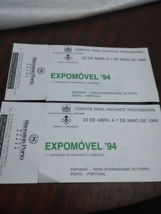 2 Convites expomovel 1994