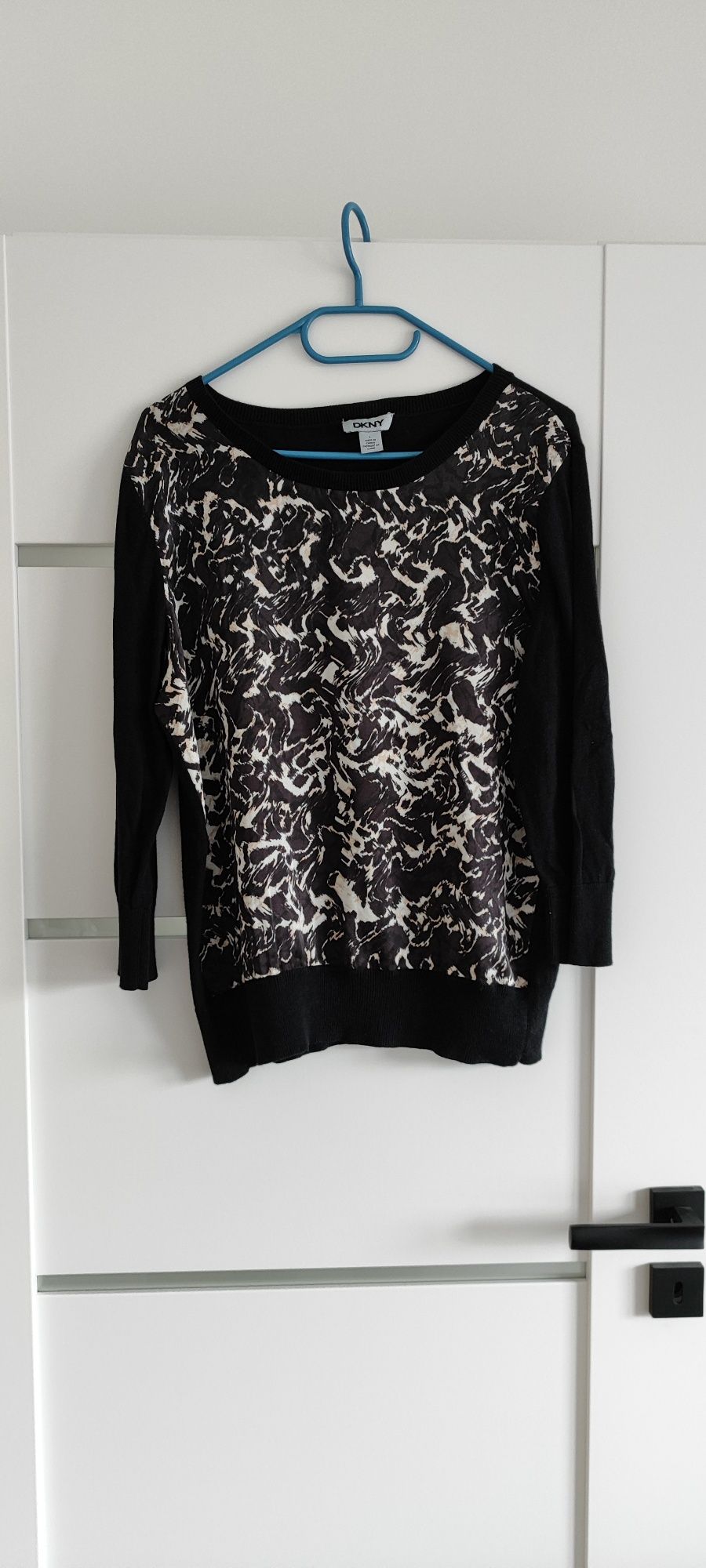 Bluzka sweter DKNY L 40 czarny