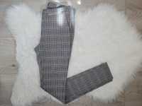 Dopasowane, elastyczne, eleganckie spodnie w kratę, New Look, 38 M