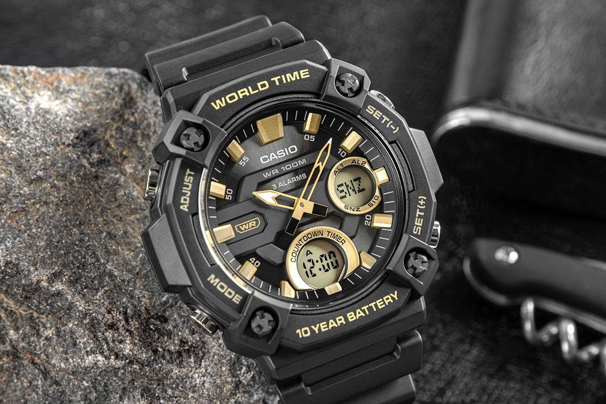zegarek męski casio aeq-120w-9avdf + box