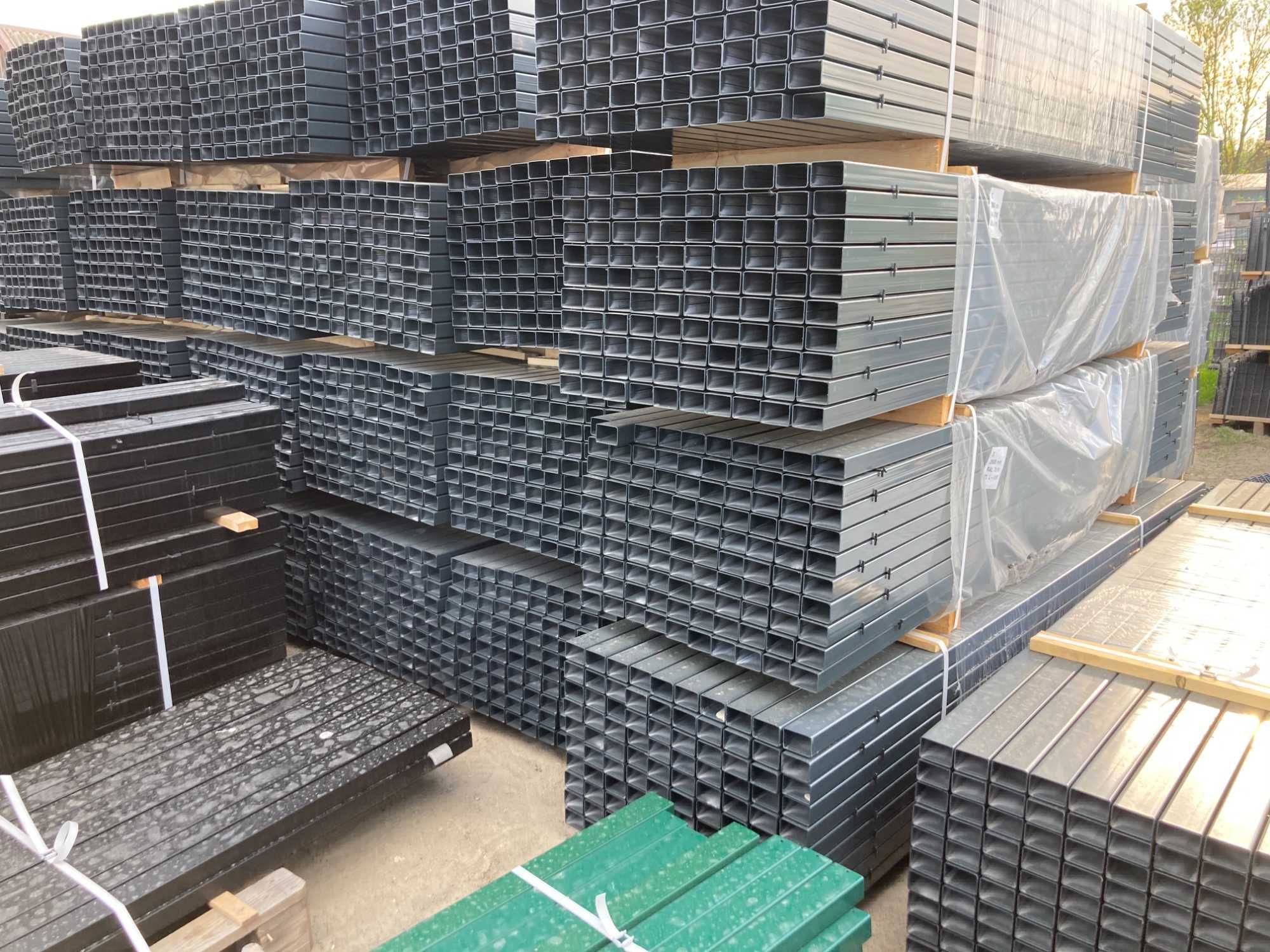 Słupek 6x4 slupy 60x40x2 60x40x1,5 3m OD RĘKI KOLORY OCYNK