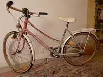 Bicicleta Puch Paceline, rosa e branco (clássico)