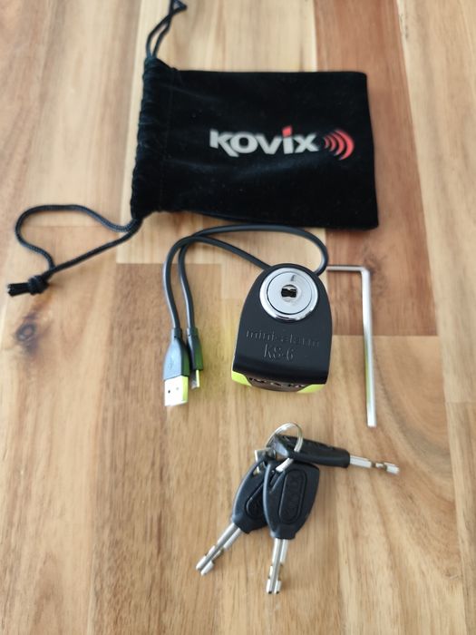 Cadeado de disco com alarme KOVIX