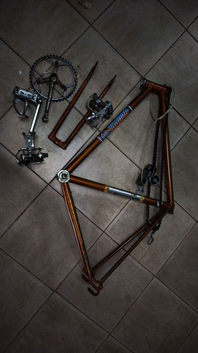 Quadro de bicicleta ciclismo antiga