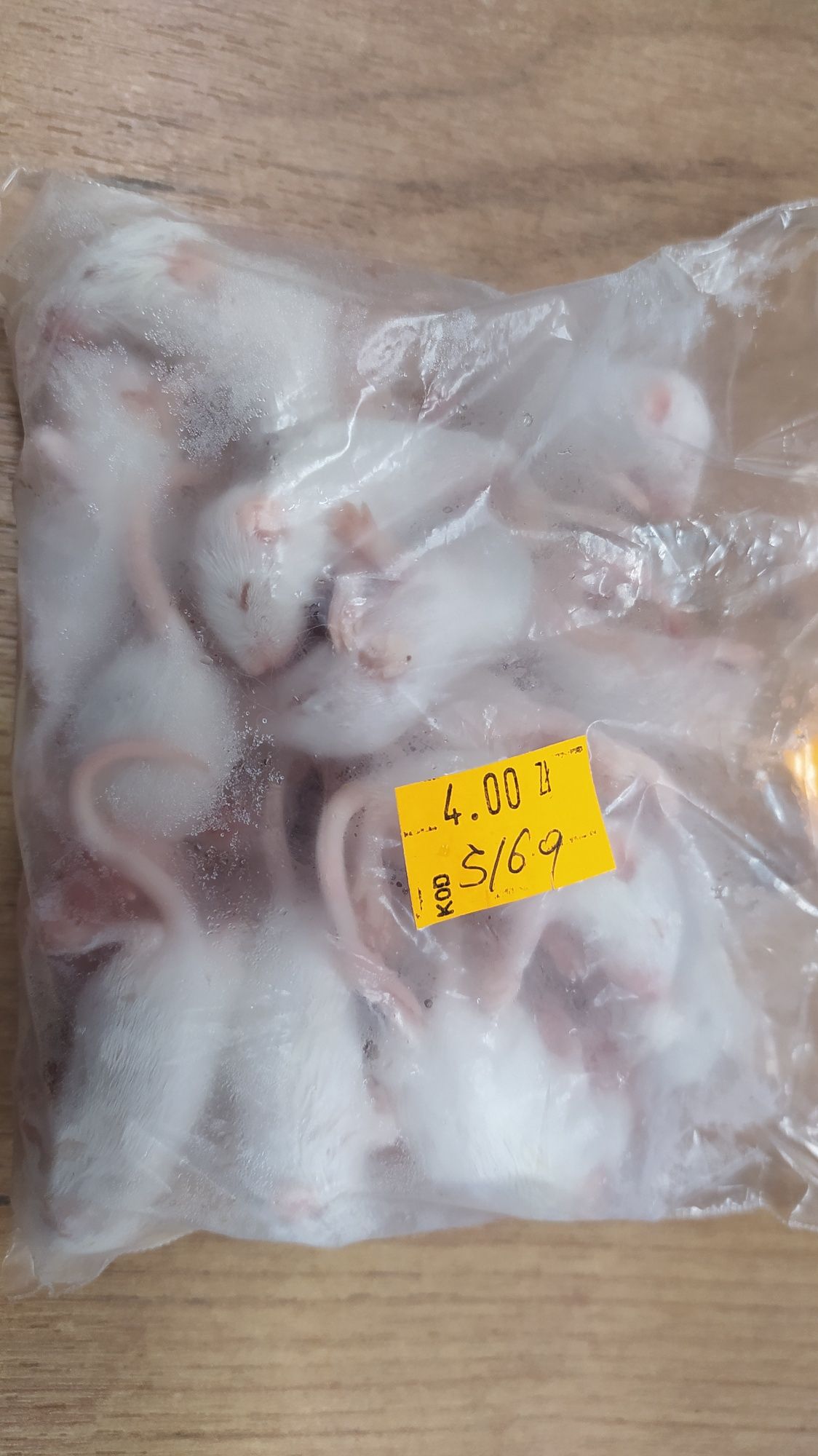 Mrożone myszy, 5/6 g karmówka dla węży