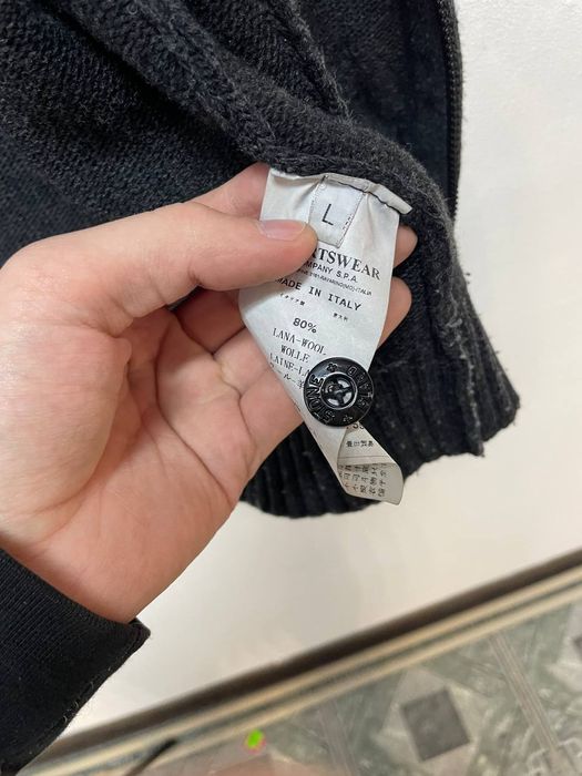 Шерстяное зип худи Stone Island