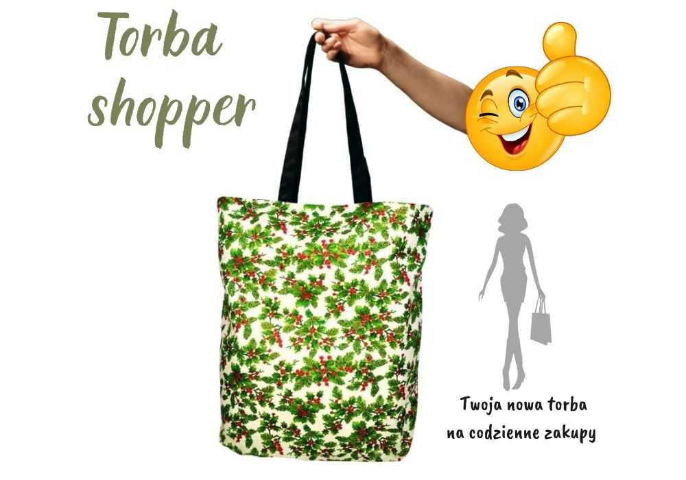 Torba na zakupy bawełniana shoperka Wyjątkowy design i wygoda