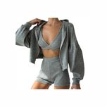 Спортивний костюм Alo Yoga Ribbed Three-Piece Tracksuit Grey
