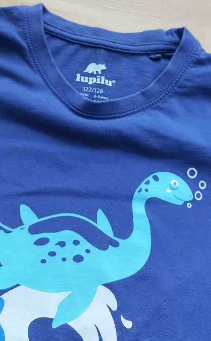 Koszulka bluzka 122/128 t-shirt dł rękaw