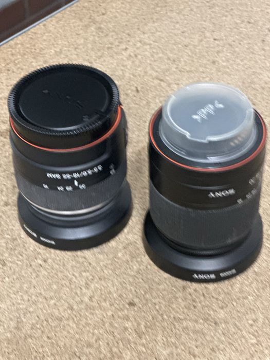 Obiektywy Sony A Alpha x 2 szt. plus oryginalna torba Sony