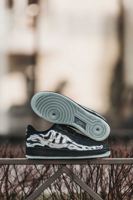 Кросівки Nike Air Force 1 Low Skeleton Black premium