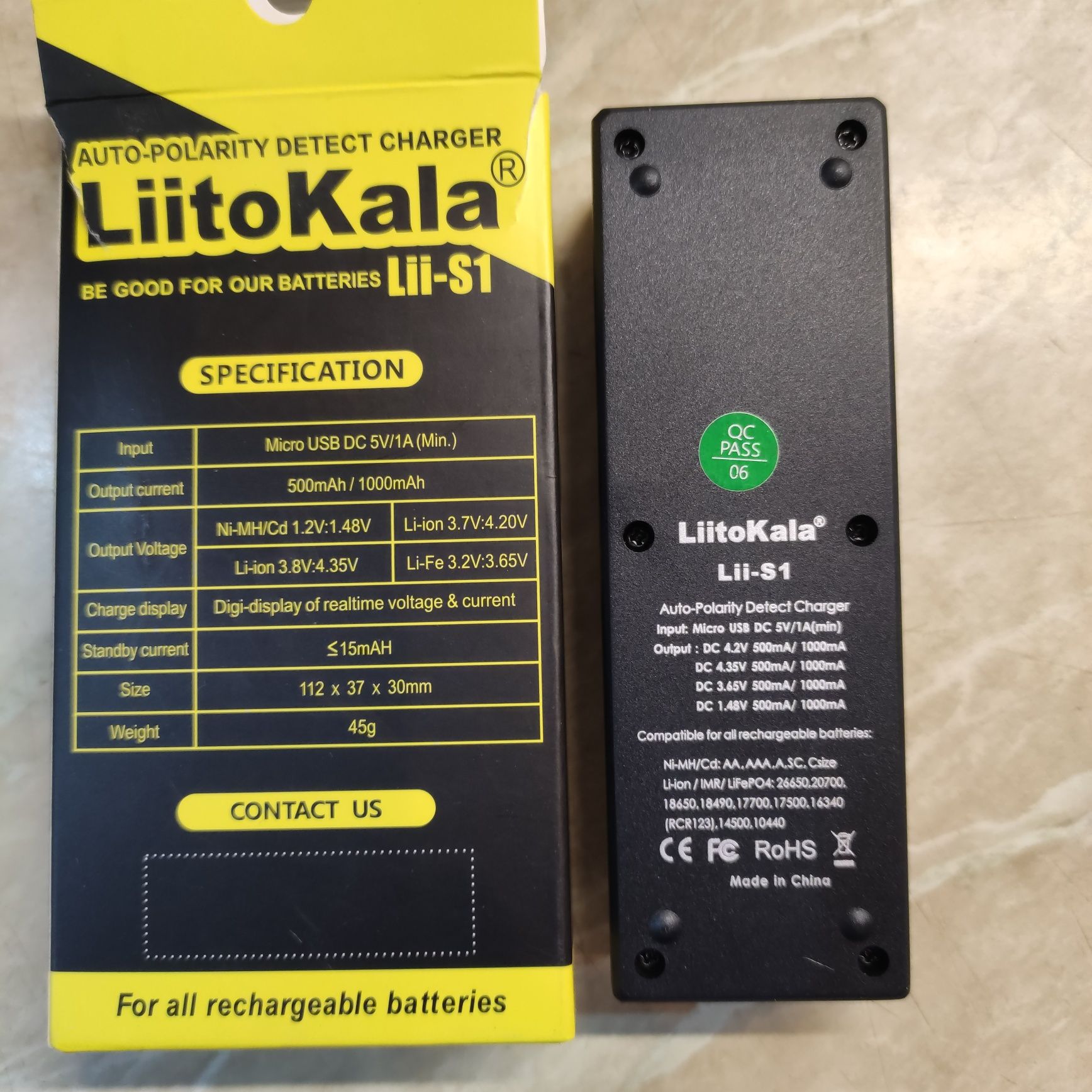 Зарядное устройство LiitoKala Lii-S1 .