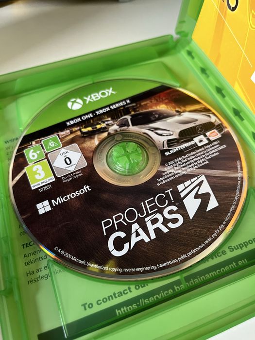 Gra Project Cars 3 Xbox One, Xbox Series X nowa płyta