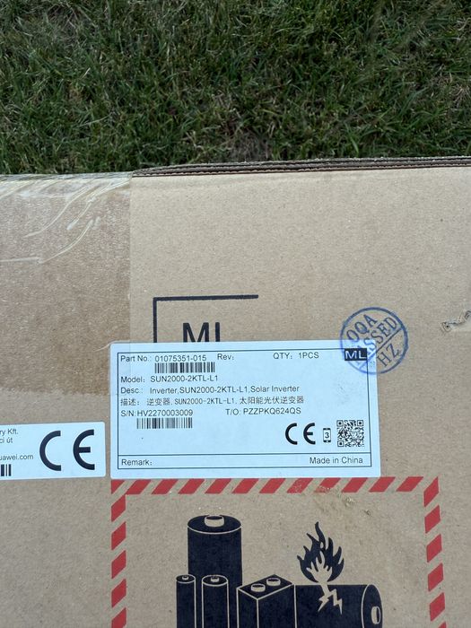 Inwerter falownik HUAWEI SUN 2000-2KTL-L1  jednofazowy