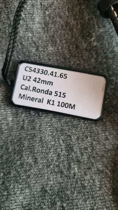 Zegarek Inventic C54330.41.65 U2 42mm
Cal.Ronda 515
Mineral K1 100M