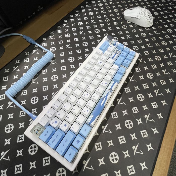 Кастомна механічна клавіатура GMK67, Matcha Green (RGB)(Hot Swap)