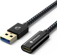 Kabel przejściówka adapter USB A do USB C 10Gbps 1m 3A