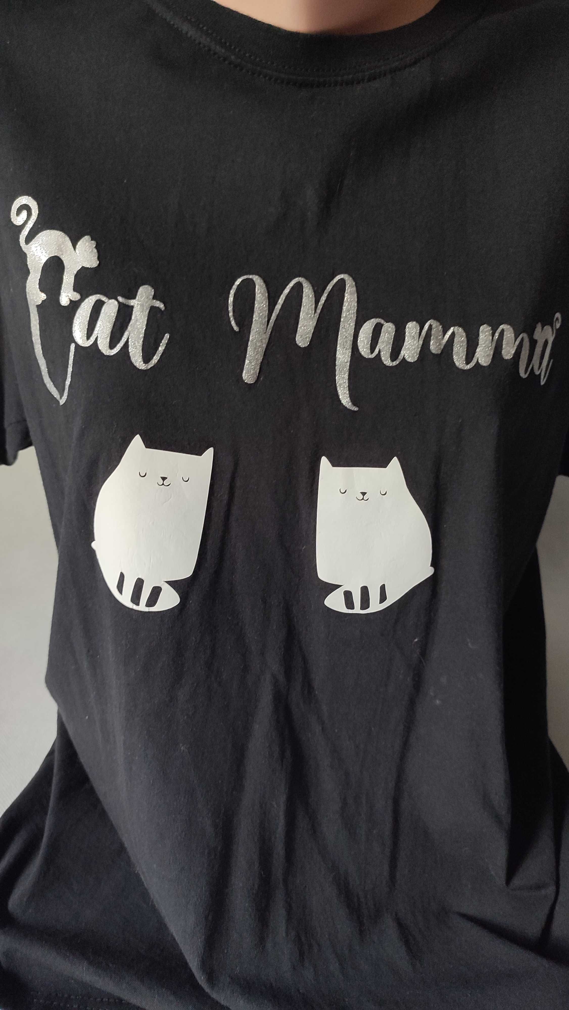 Bluzka damska z krótkim rękawem T-shirt damski z nadrukiem rozmiar L
