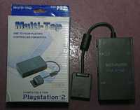 multi-tap one to four plaers controller converter compatuble for ps 2