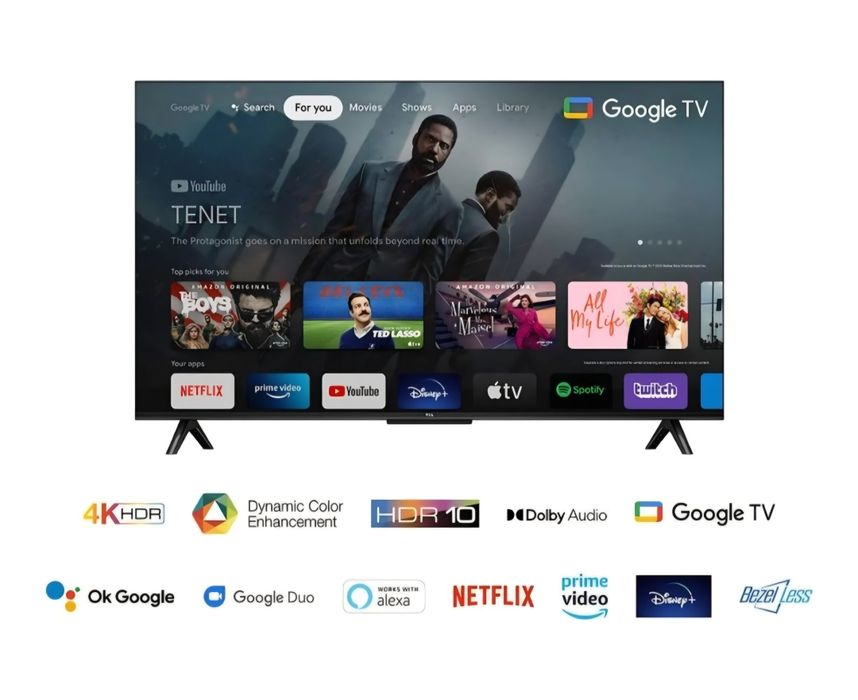 Jak Nowy TCL 65cali 4K UHD Google TV
