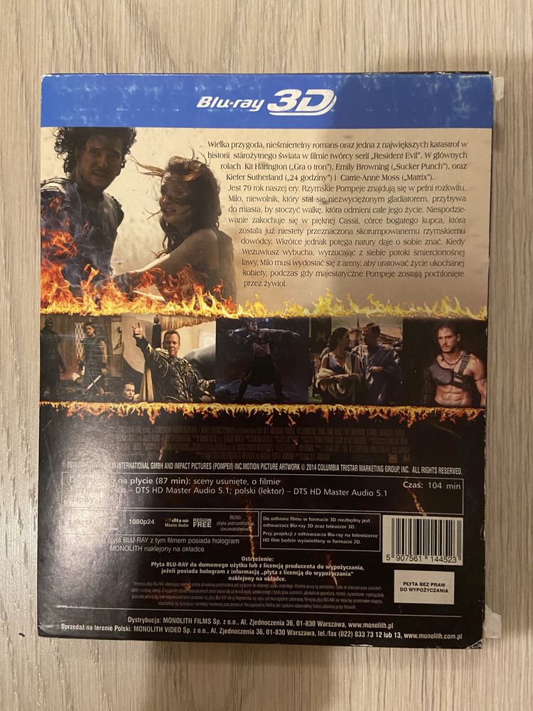 Pompeje blu ray