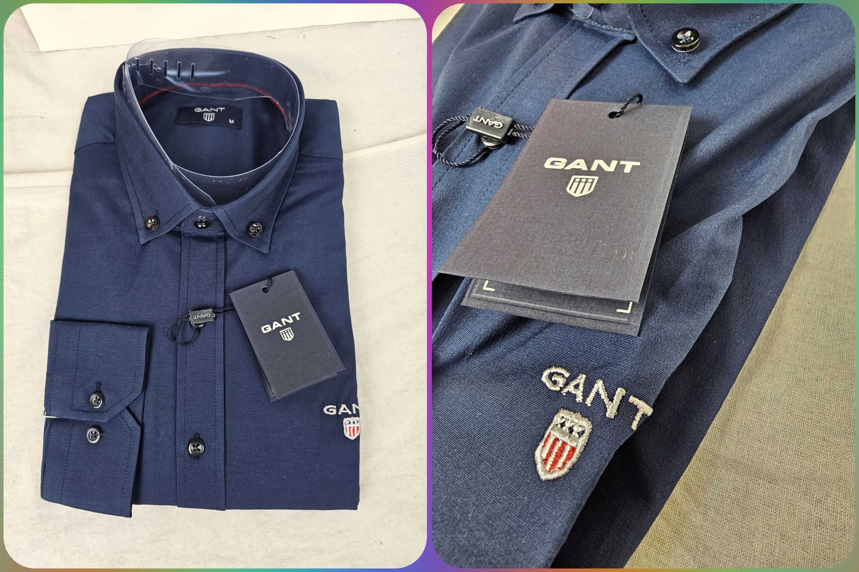 Koszula męska gładka Gant Ralph Lauren premium