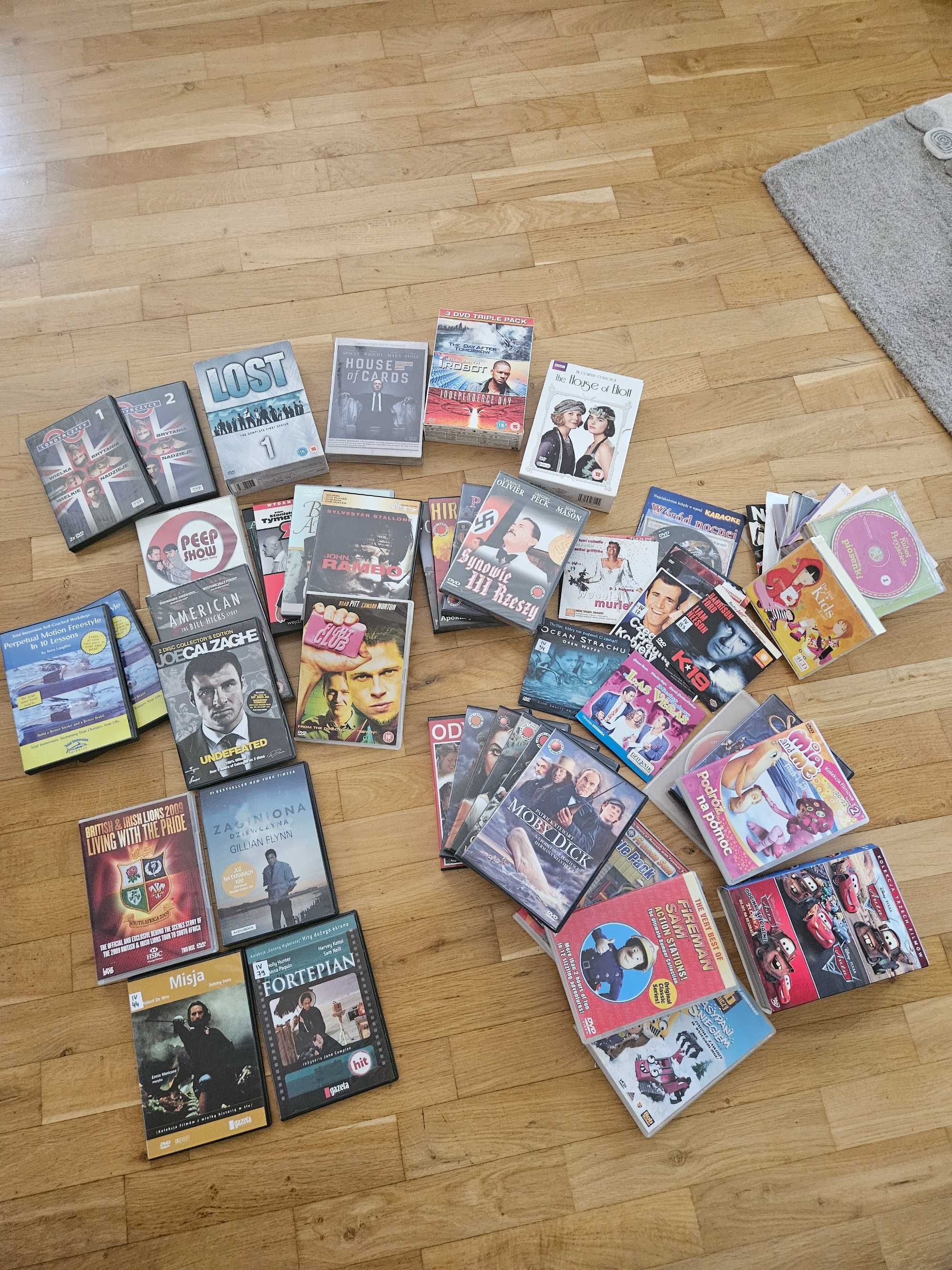 Zestaw dvd i kilka cd
